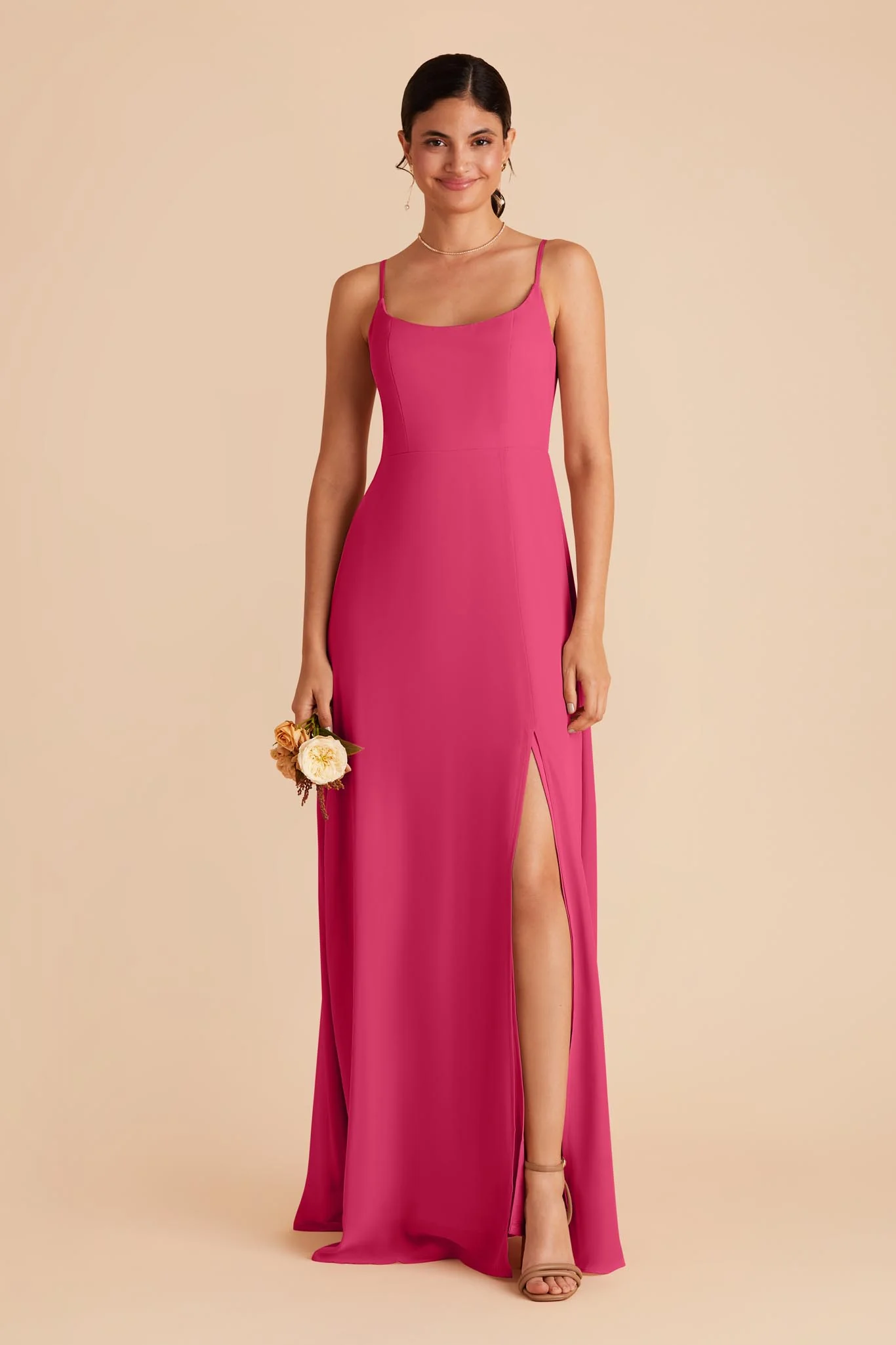 Amy Chiffon Dress - Fuchsia - necksoother