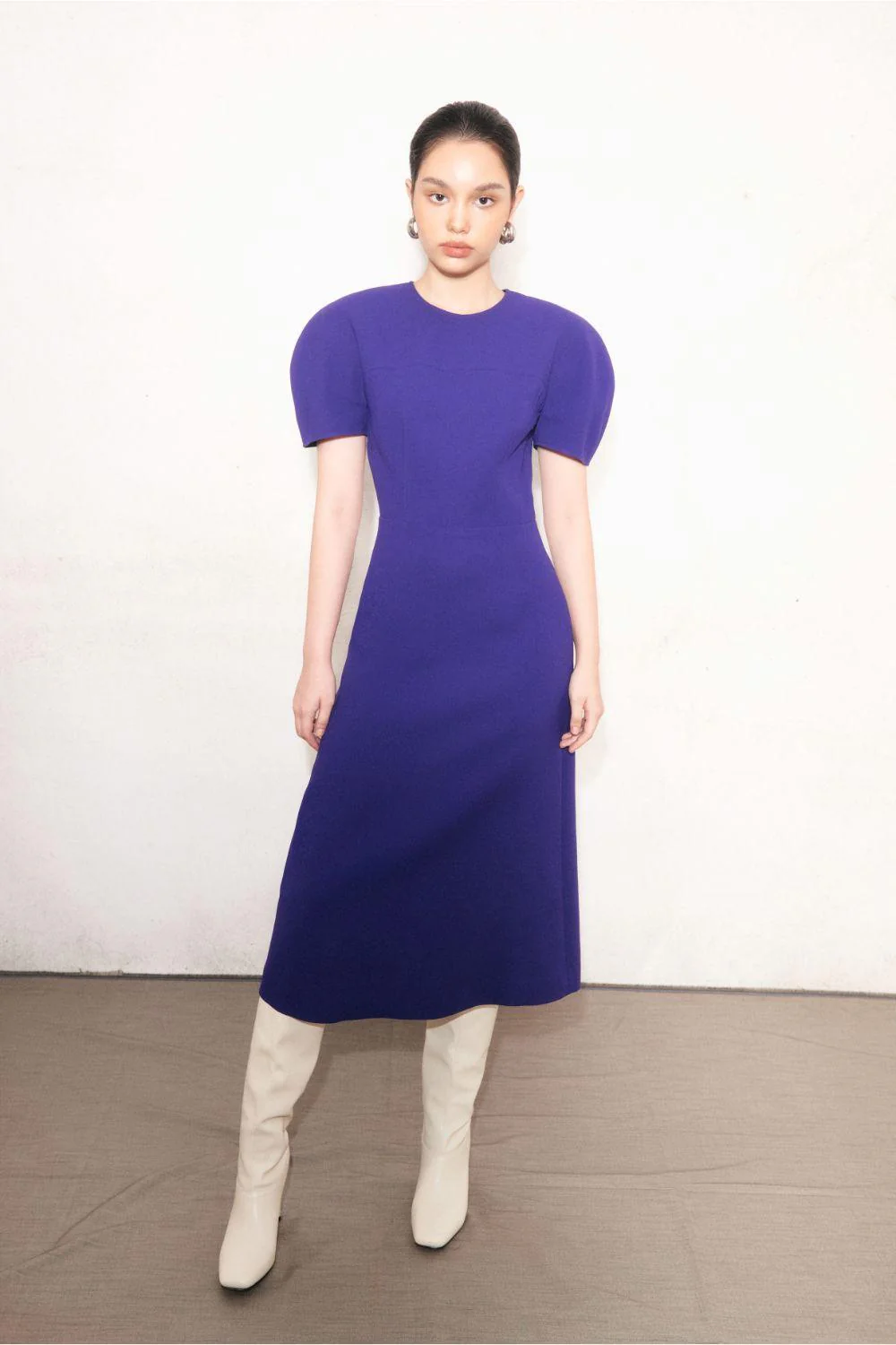 A-Laurent Puffy Sleeves Dress - necksoother