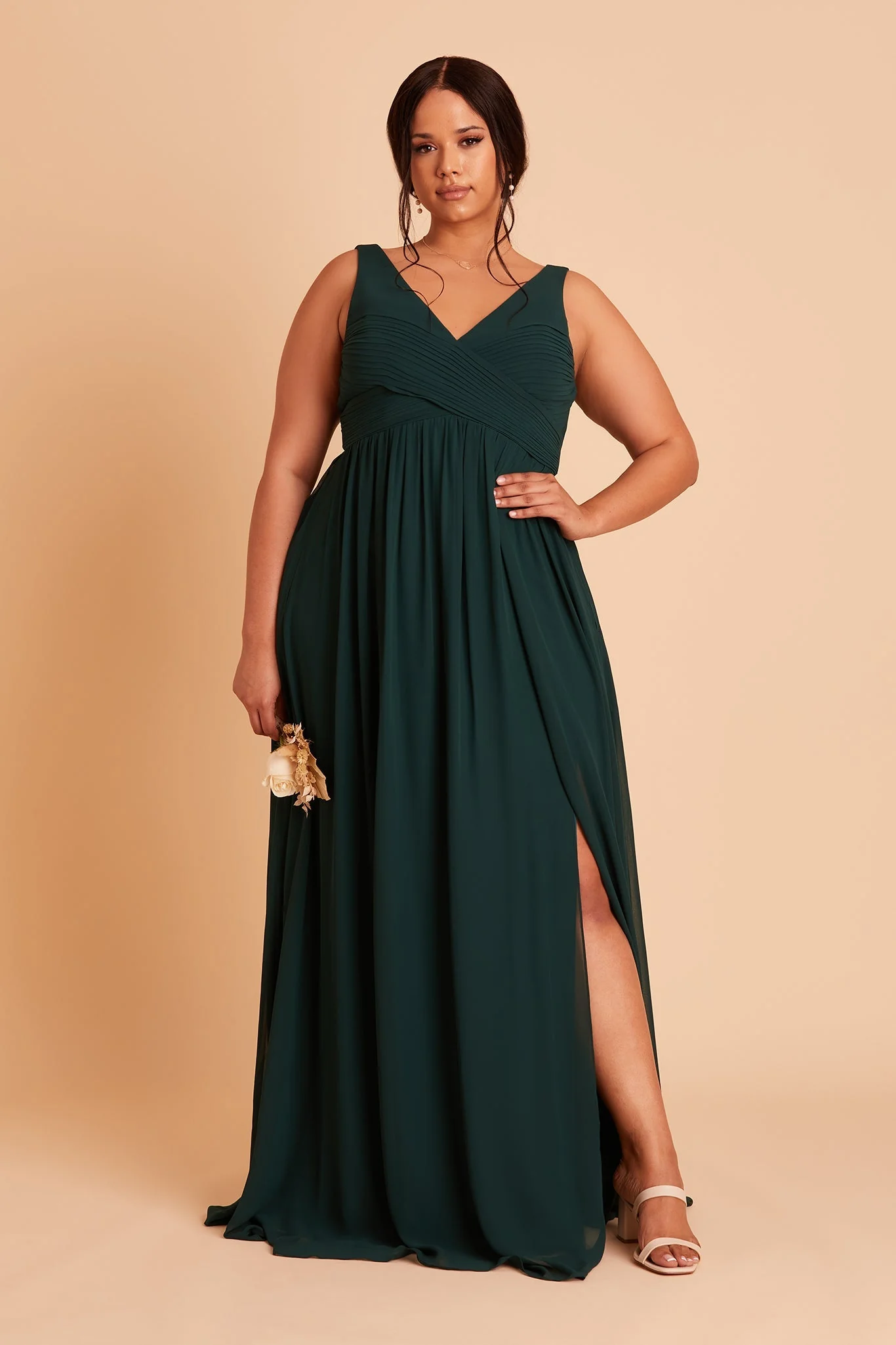 Laurie Empire Dress - Emerald - necksoother
