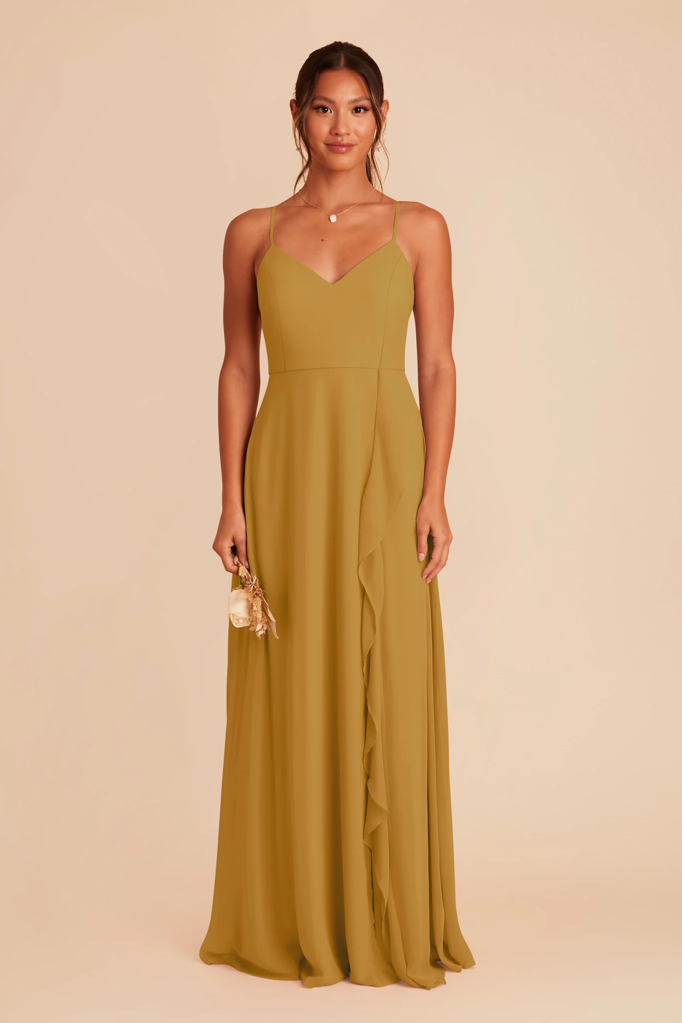 Theresa Chiffon Dress - Marigold - necksoother