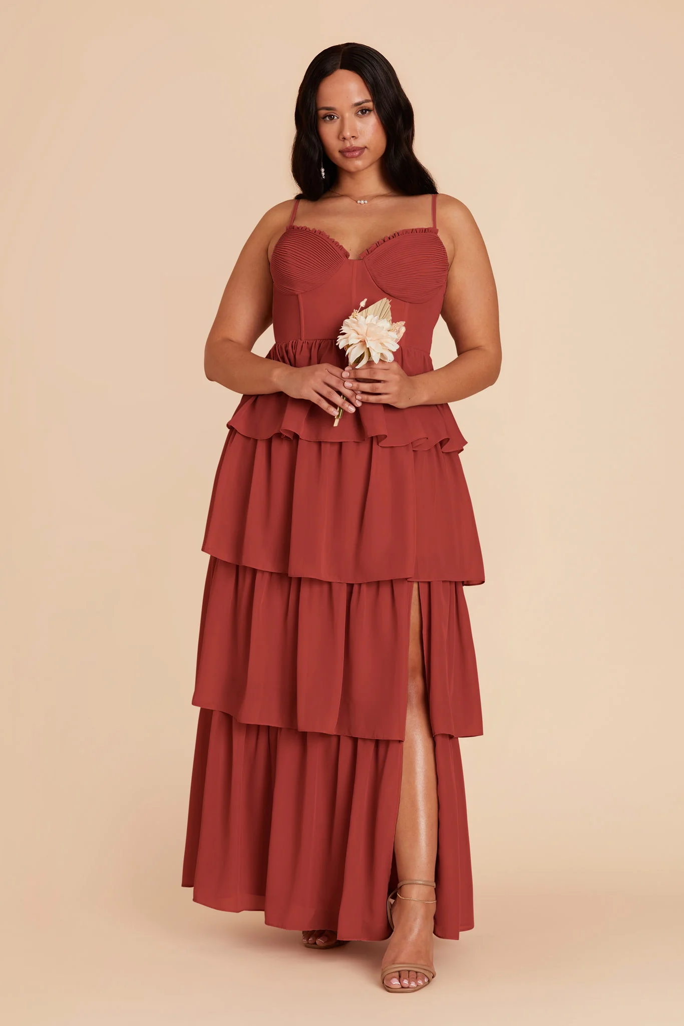 Lola Chiffon Dress - Spice - necksoother