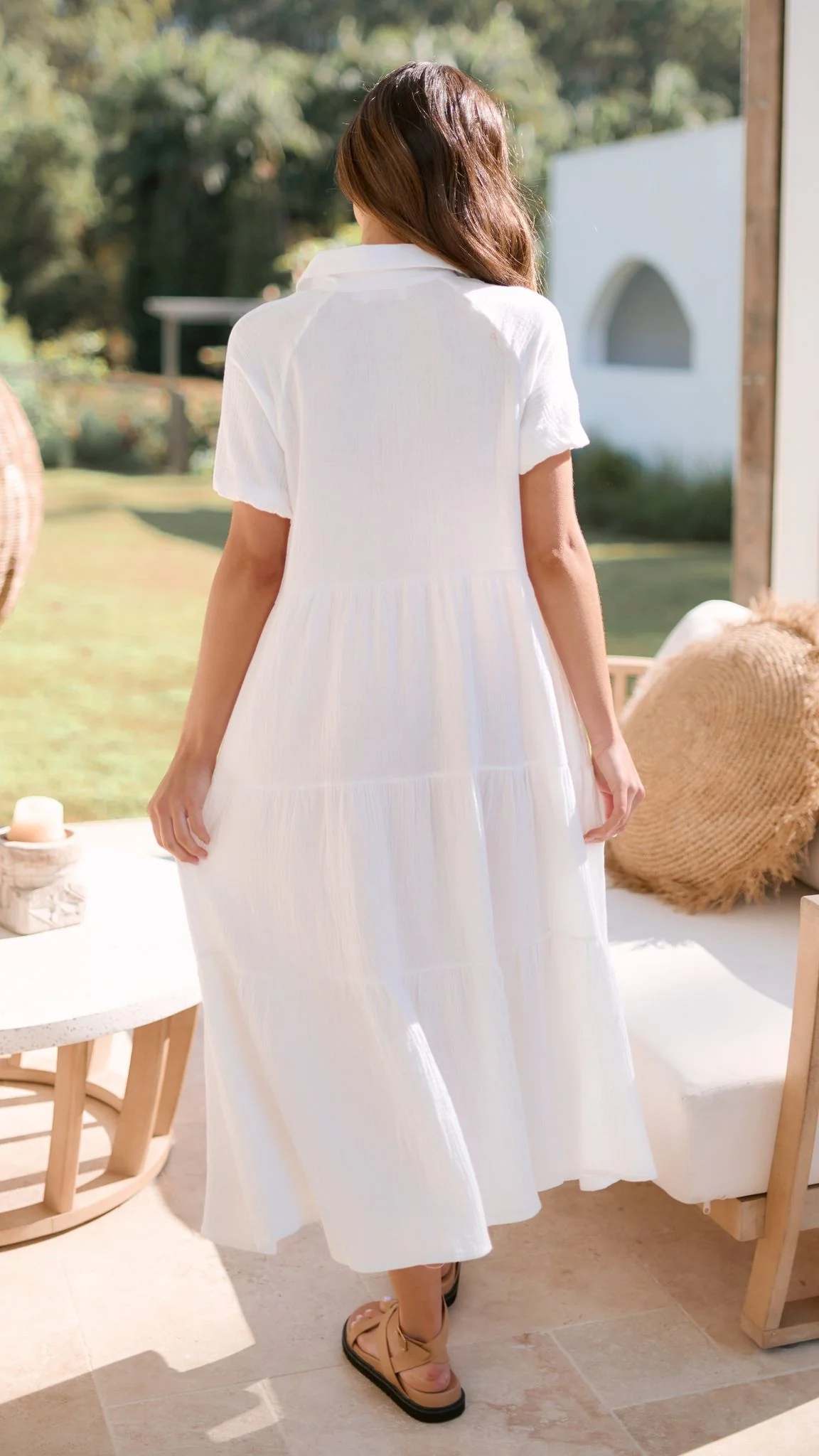 Morgana Dress - White - necksoother