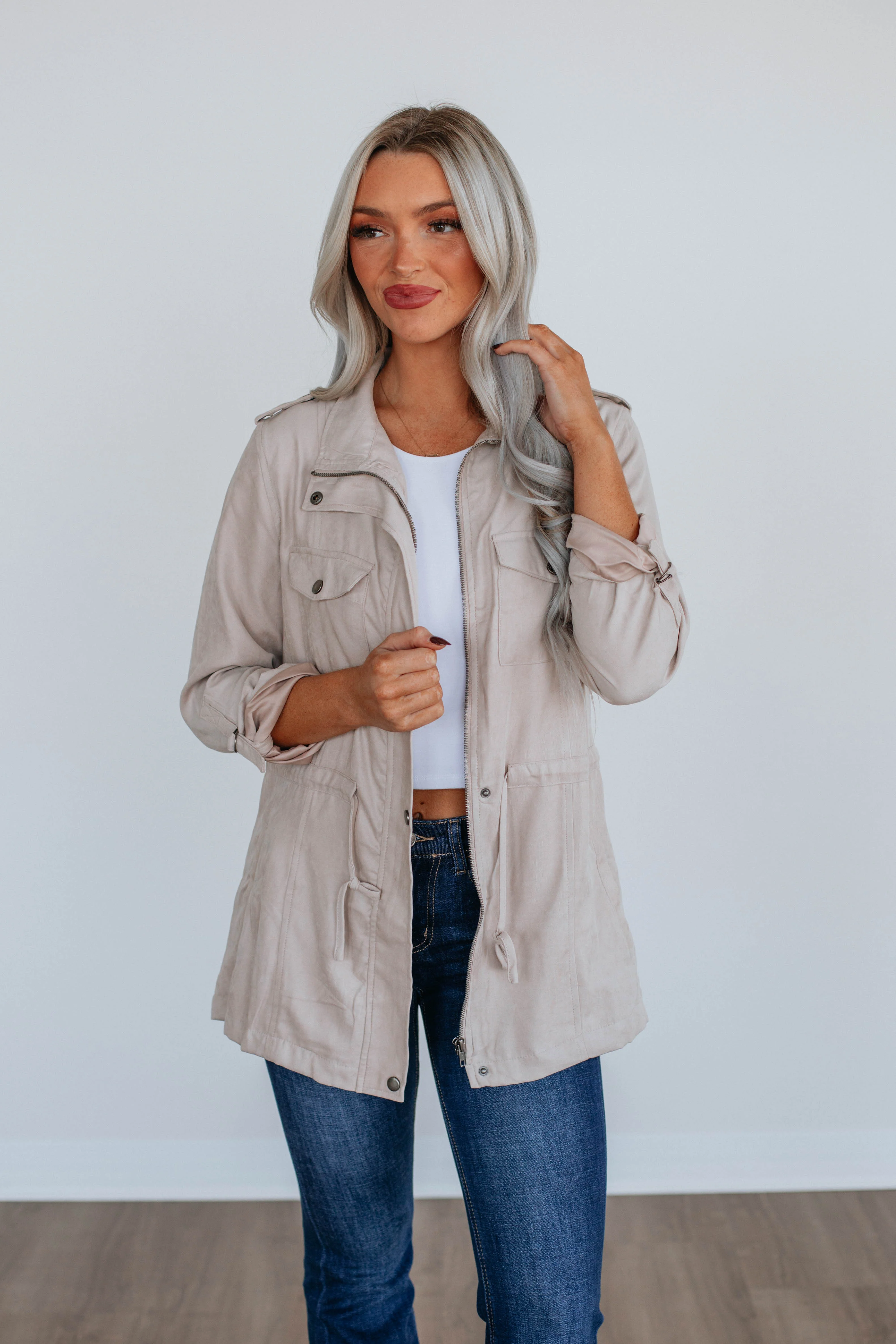 Talon Utility Jacket - Natural - necksoother