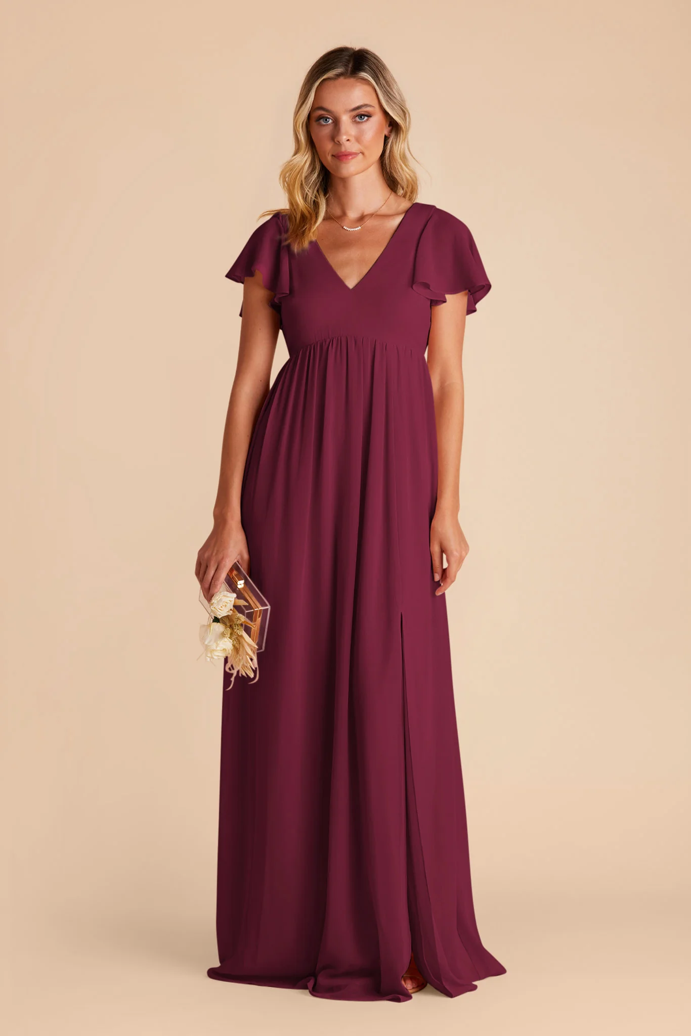 Hannah Empire Dress - Berry - necksoother