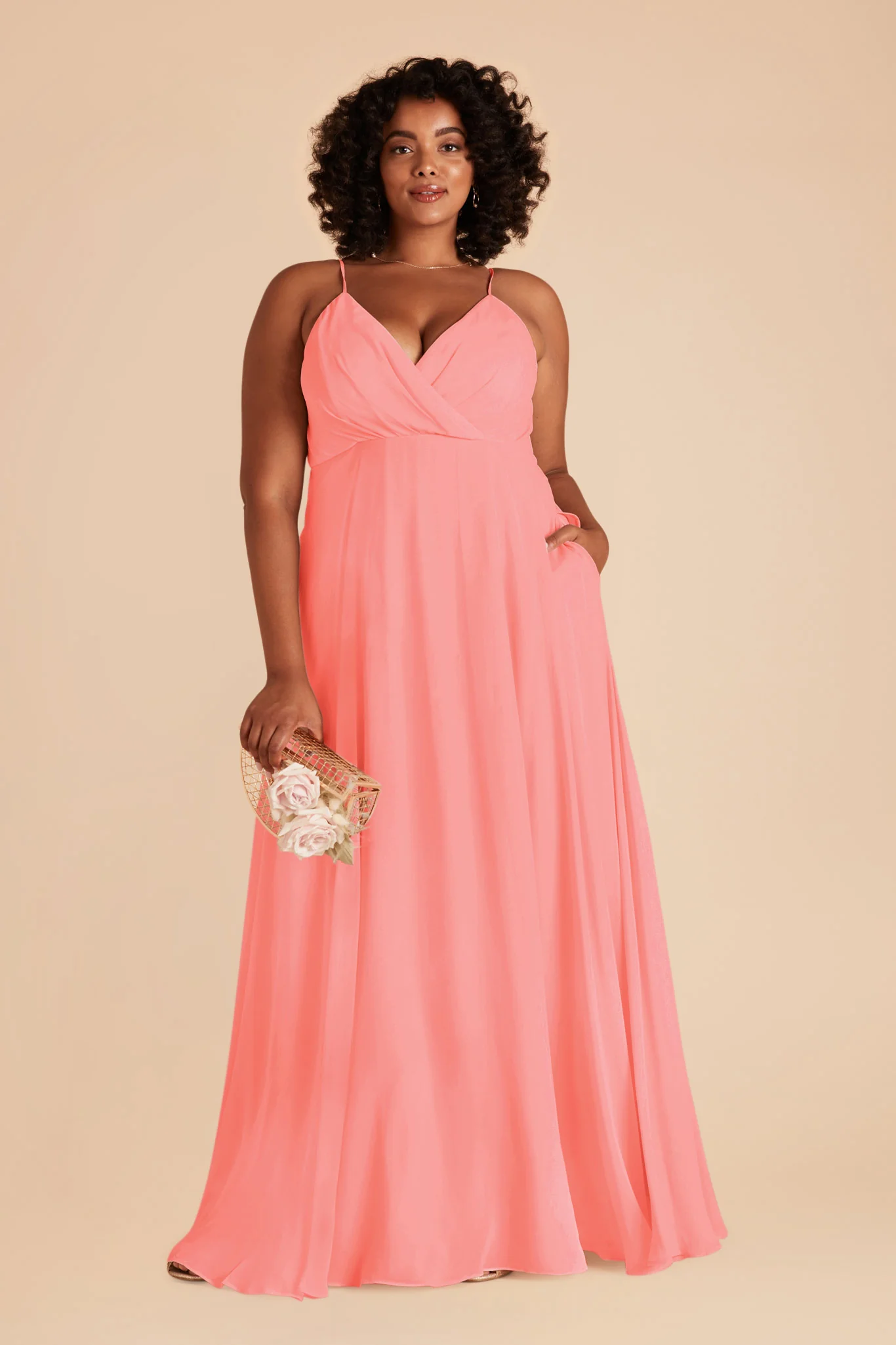 Kaia Dress - Coral Pink - necksoother