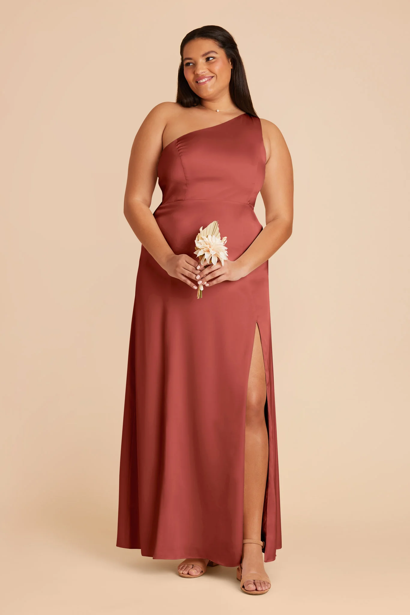 Kira Matte Satin Dress - Spice - necksoother