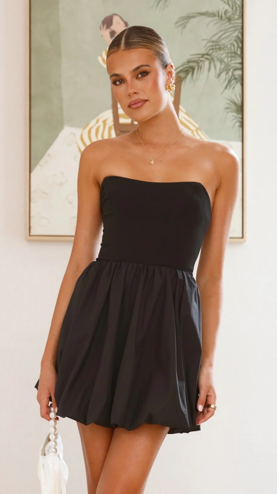 Dandy Mini Dress - Black - necksoother