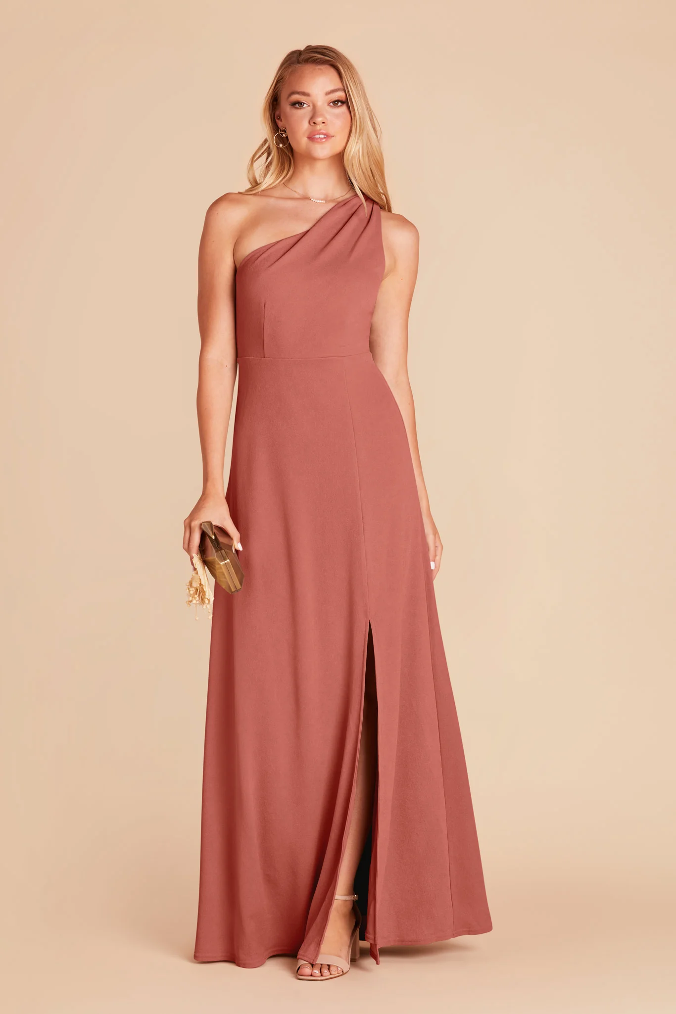 Kira Crepe Dress - Desert Rose - necksoother