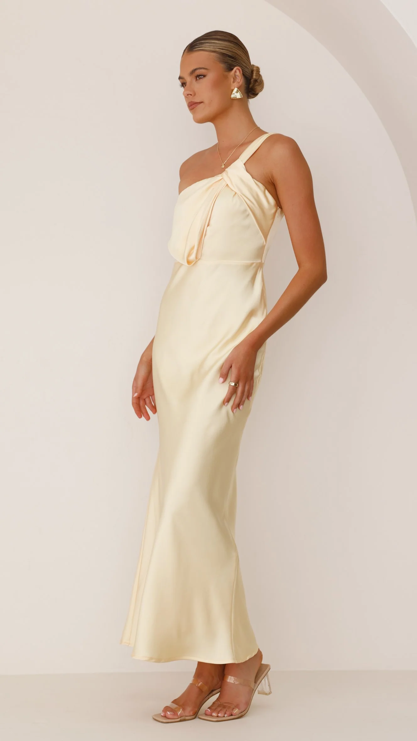 Greta Maxi Dress - Yellow - necksoother