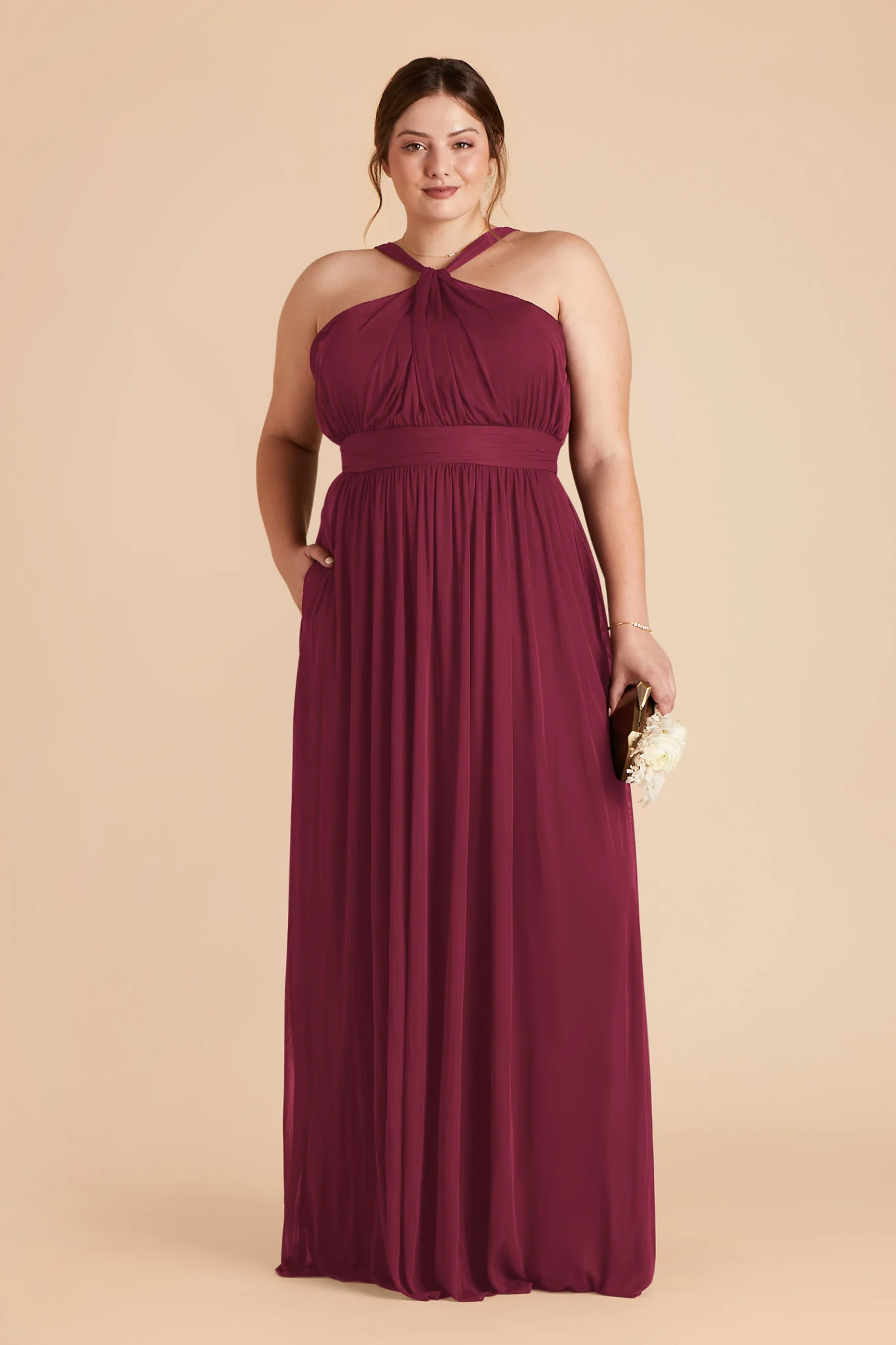 Kiko Chiffon Dress - Berry - necksoother