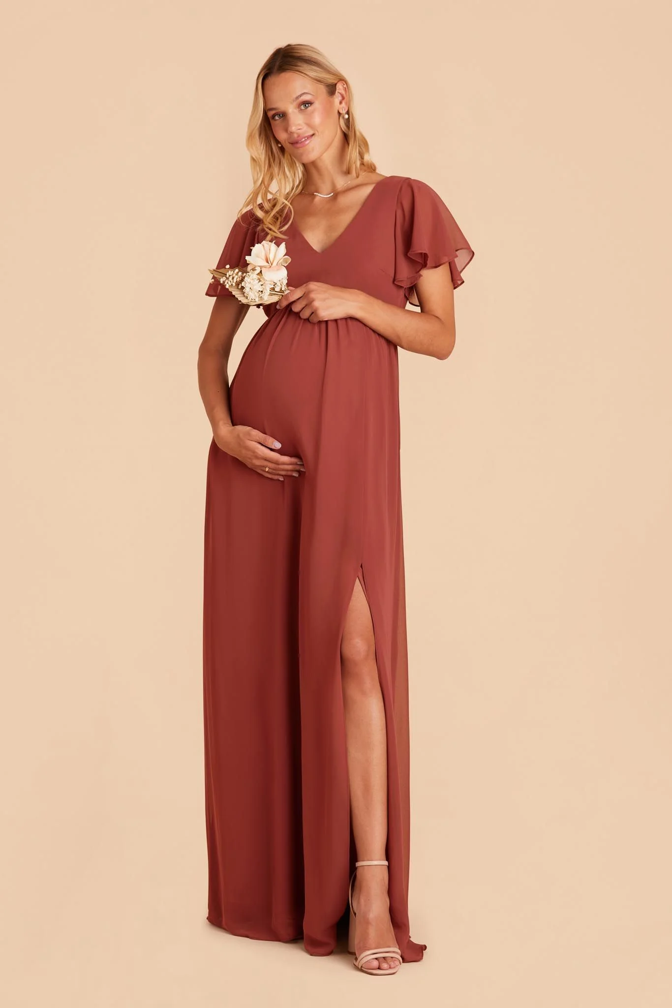 Hannah Empire Dress - Spice - necksoother