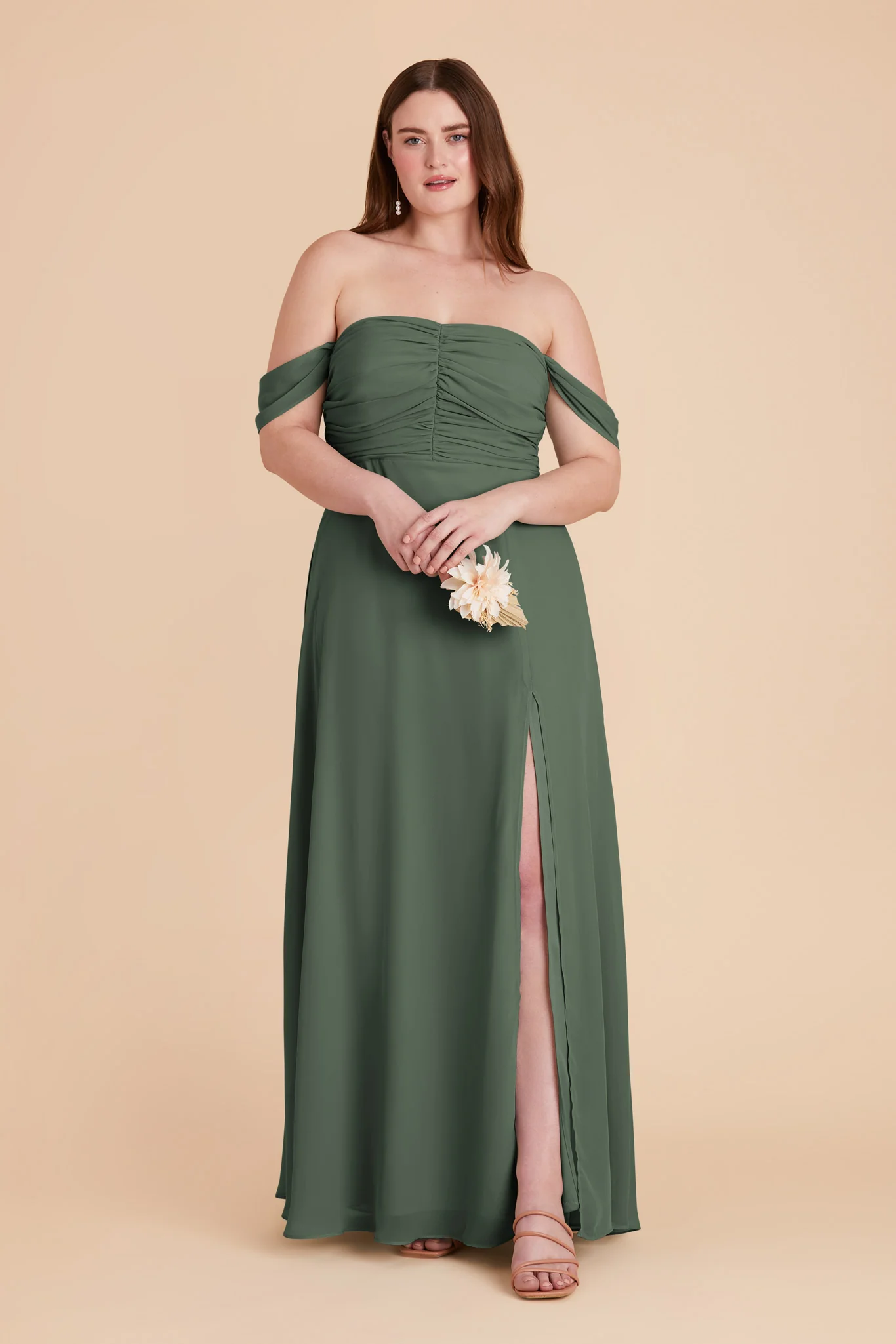 Cara Chiffon Dress - Eucalyptus - necksoother