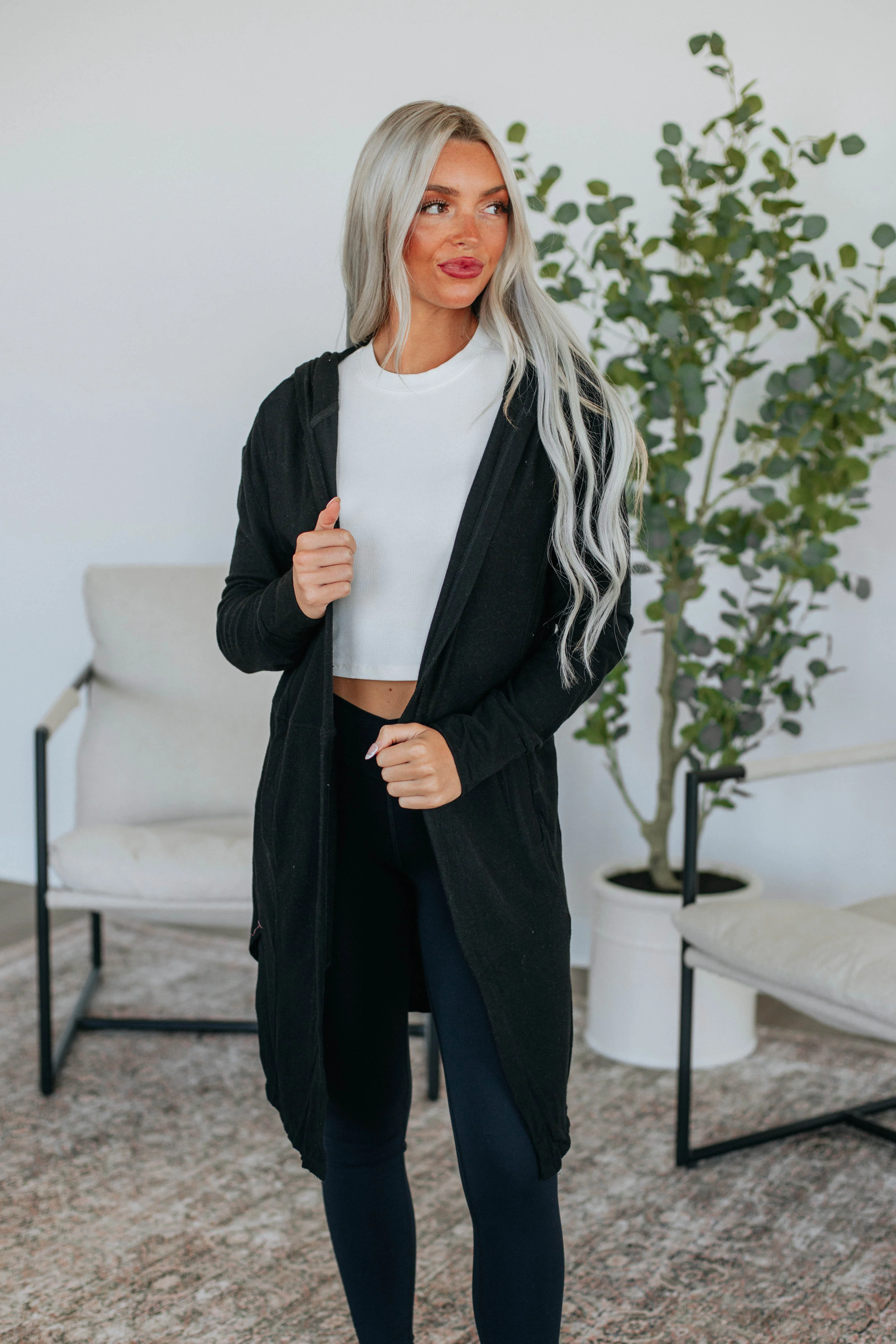 Lynlee Cardigan - Black - necksoother
