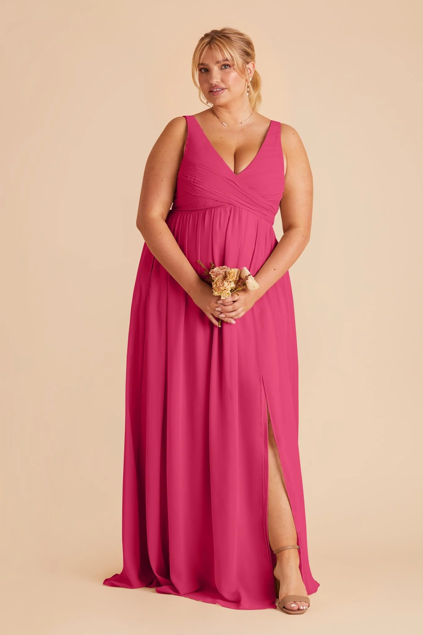 Laurie Empire Dress - Fuchsia - necksoother