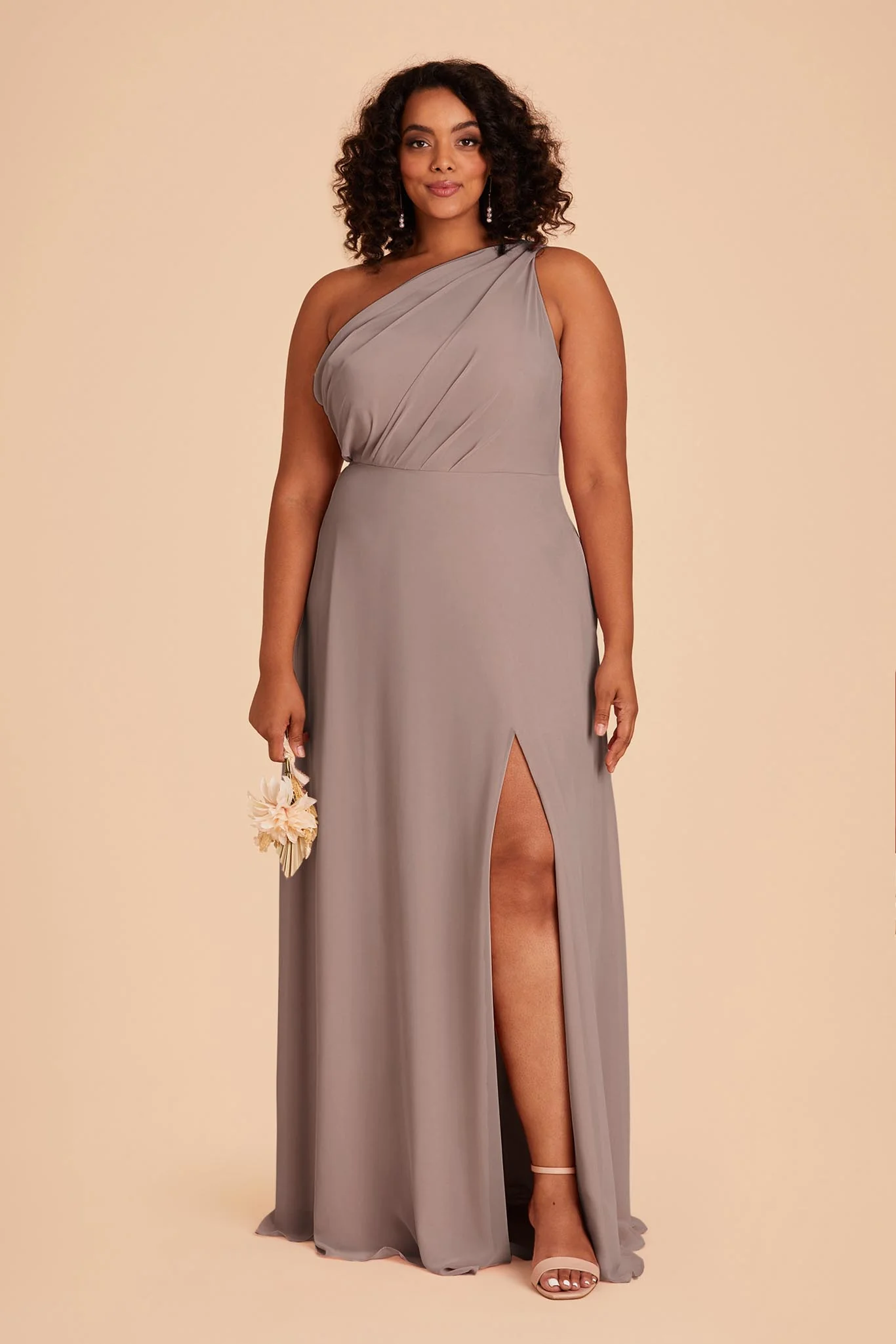 Kira Dress With Slit - Toffee - necksoother