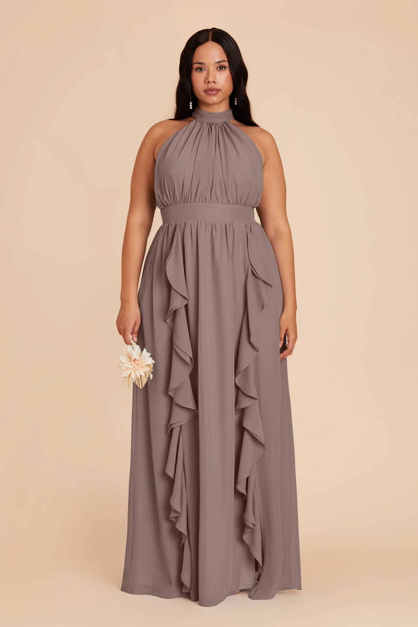 Joyce Chiffon Dress - Toffee - necksoother