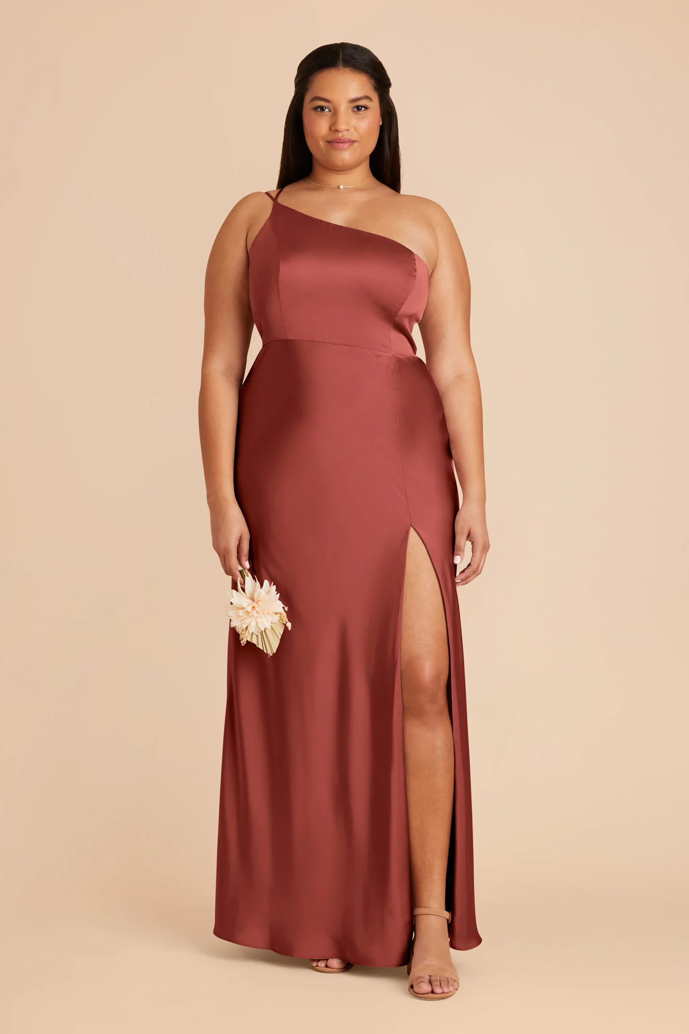 Kensie Matte Satin Dress - Spice - necksoother