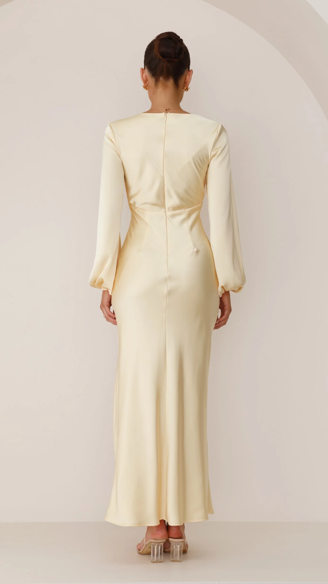 Brigitte Maxi Dress - Yellow - necksoother