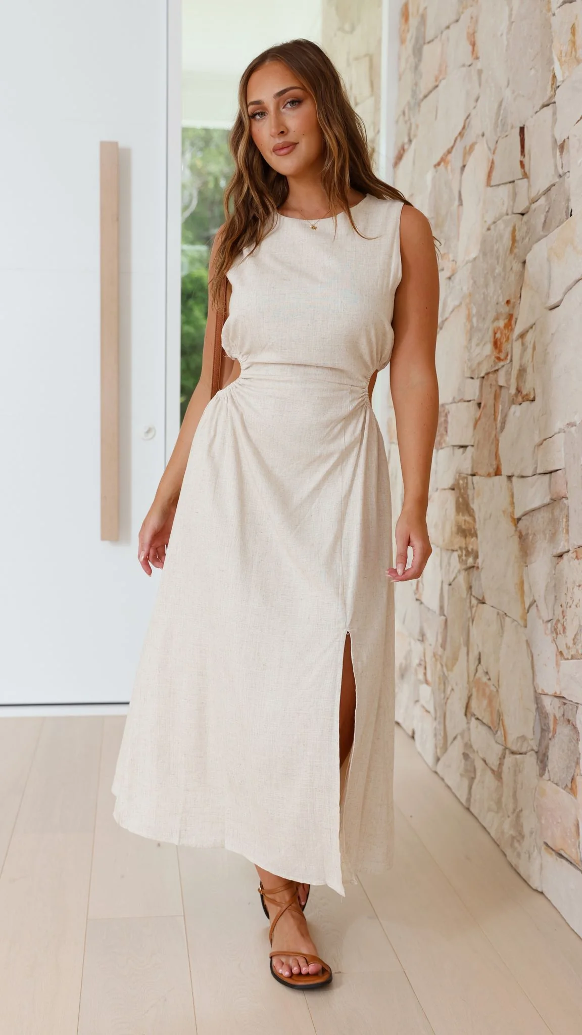 Jamila Midi Dress - Natural - necksoother