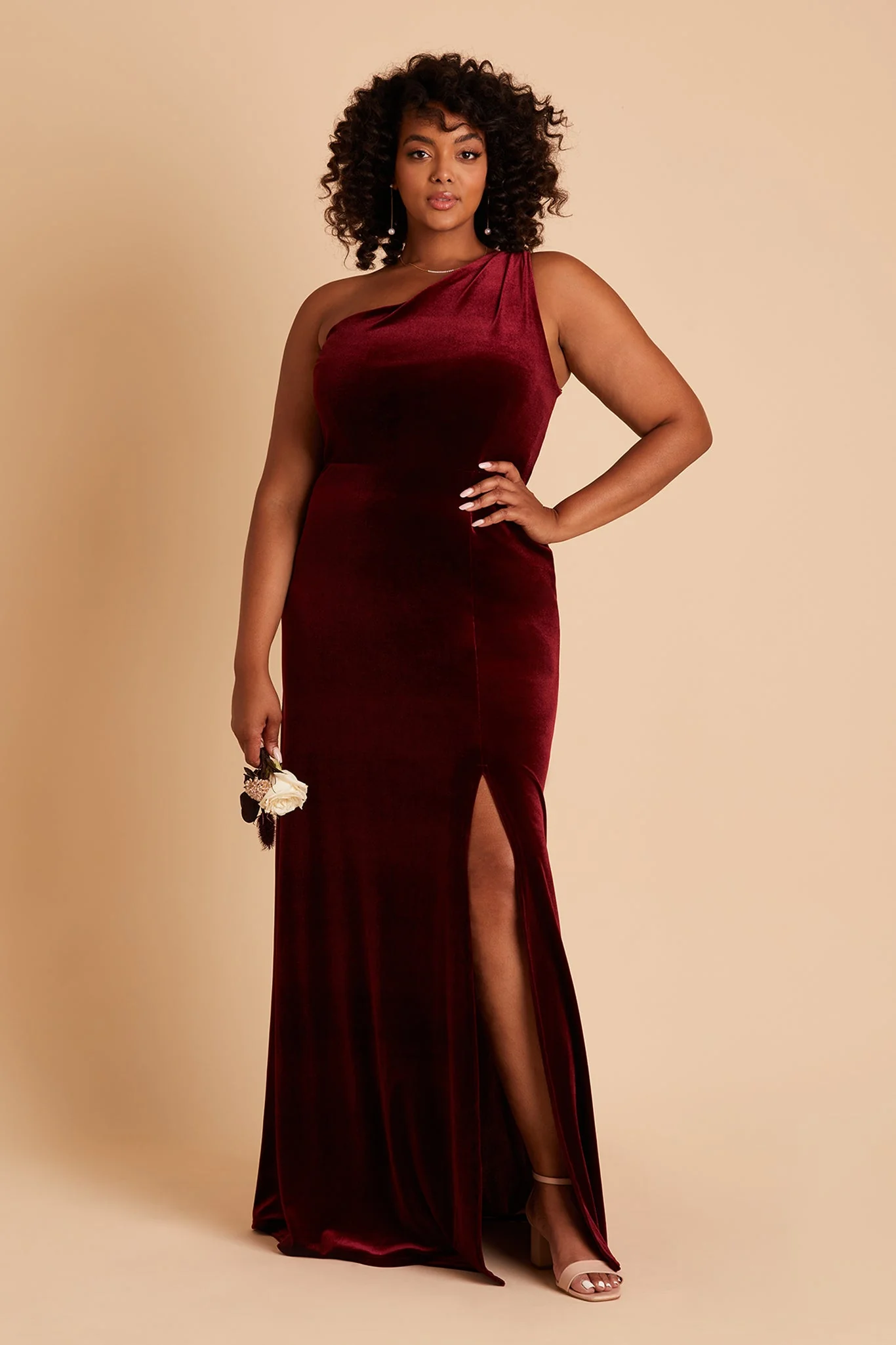Kira Velvet Dress - Cabernet - necksoother
