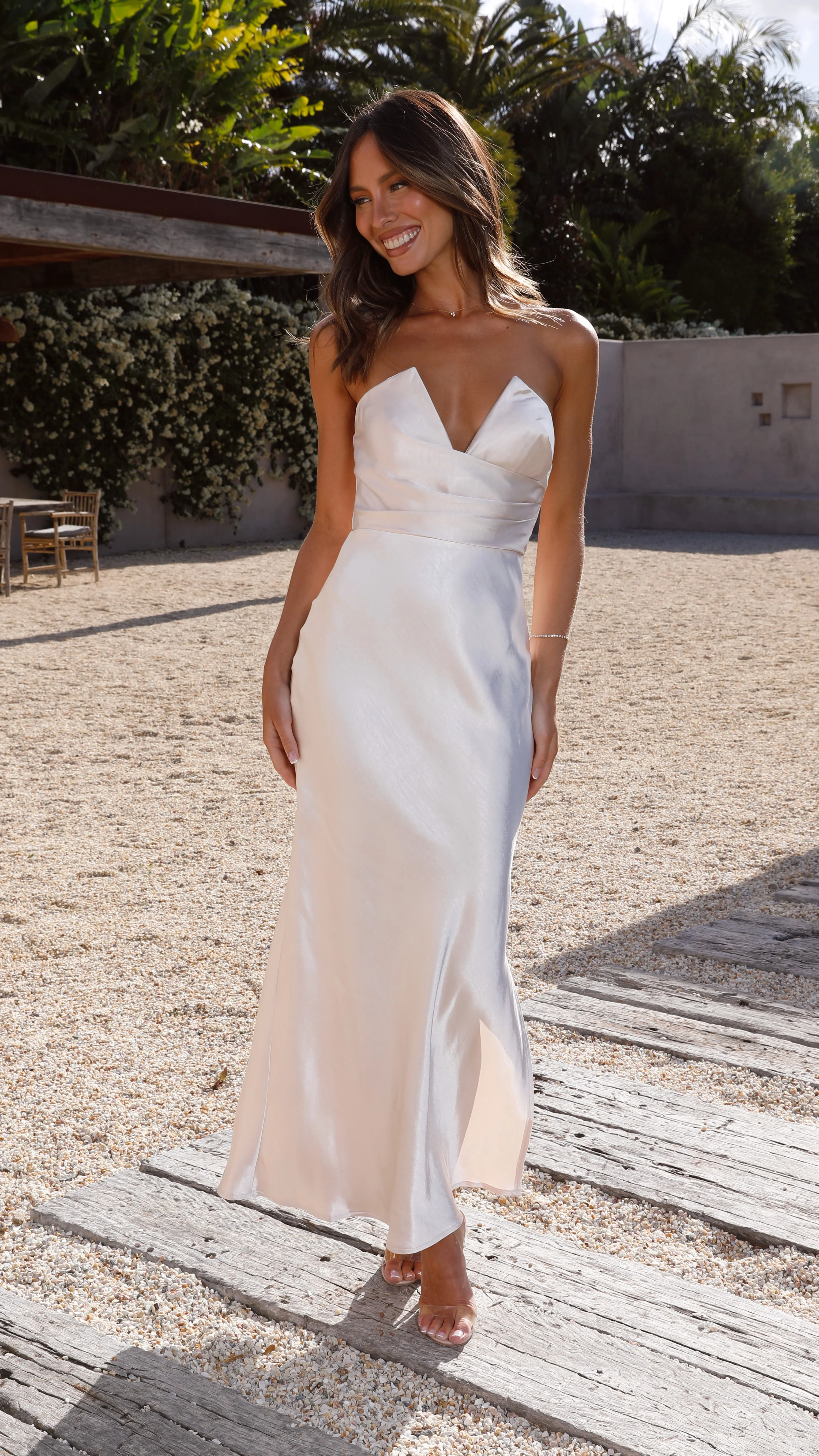 Valerie Maxi Dress - Champagne - necksoother