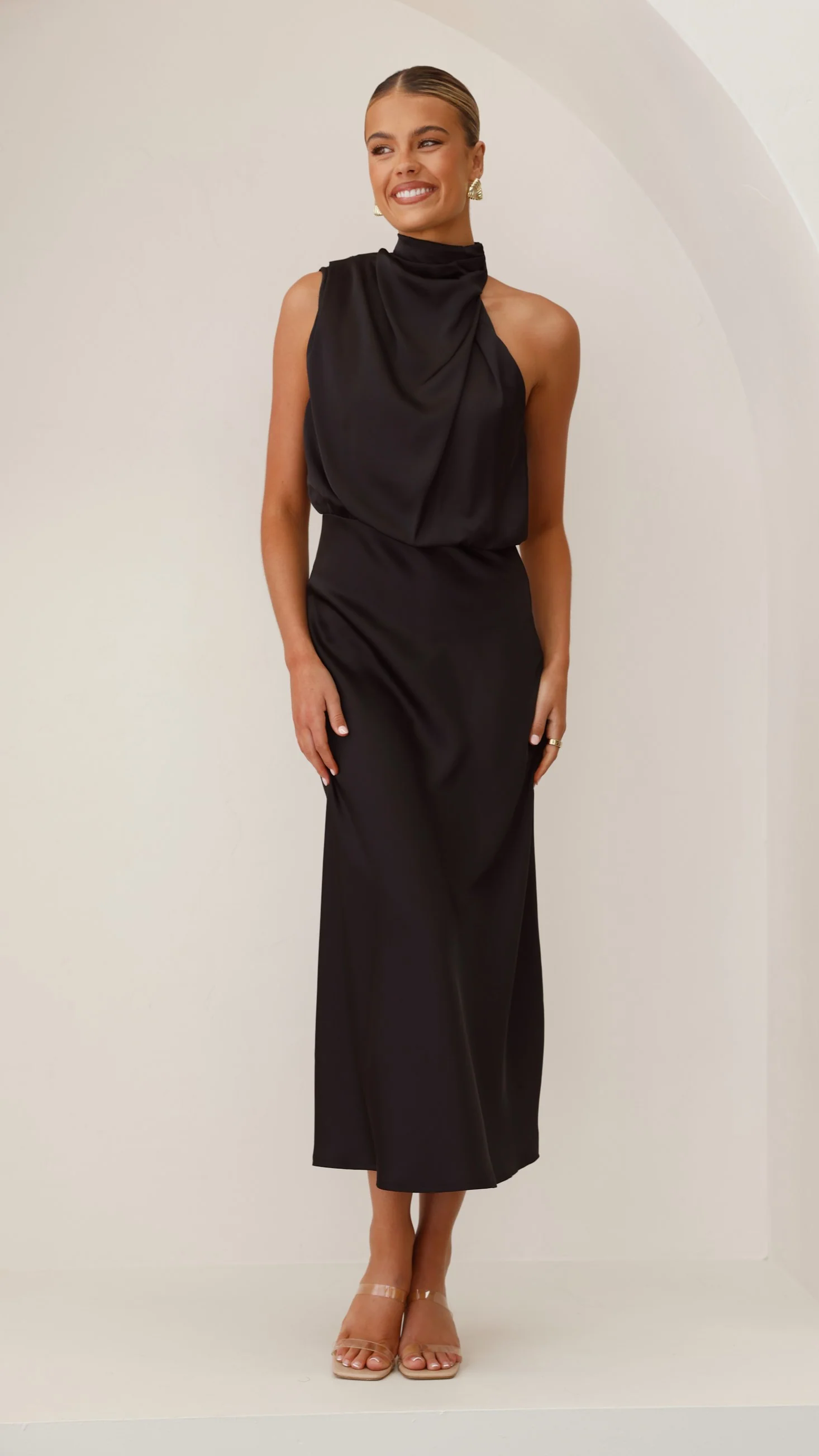 Esther Maxi Dress - Black - necksoother
