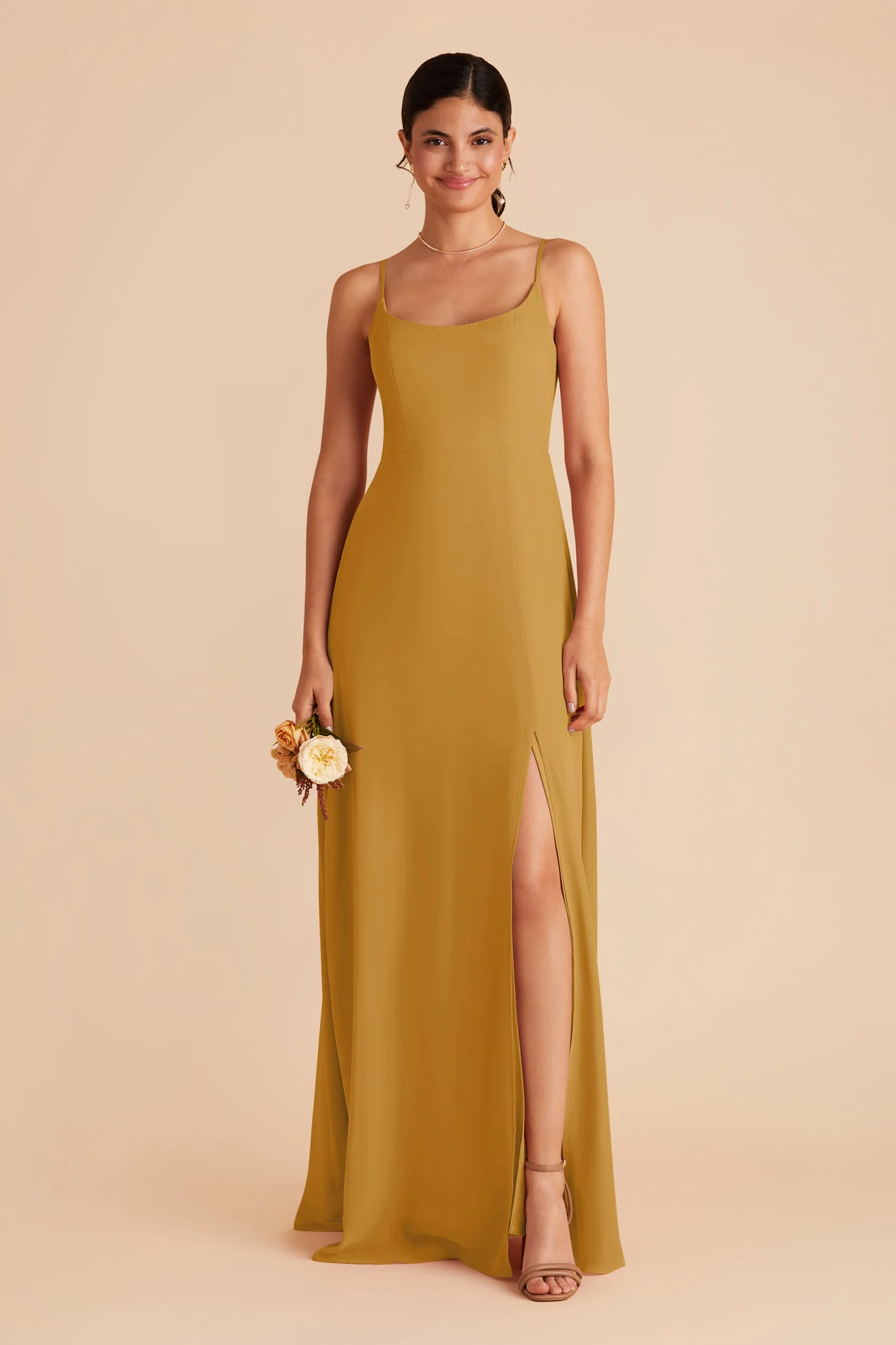Amy Chiffon Dress - Marigold - necksoother