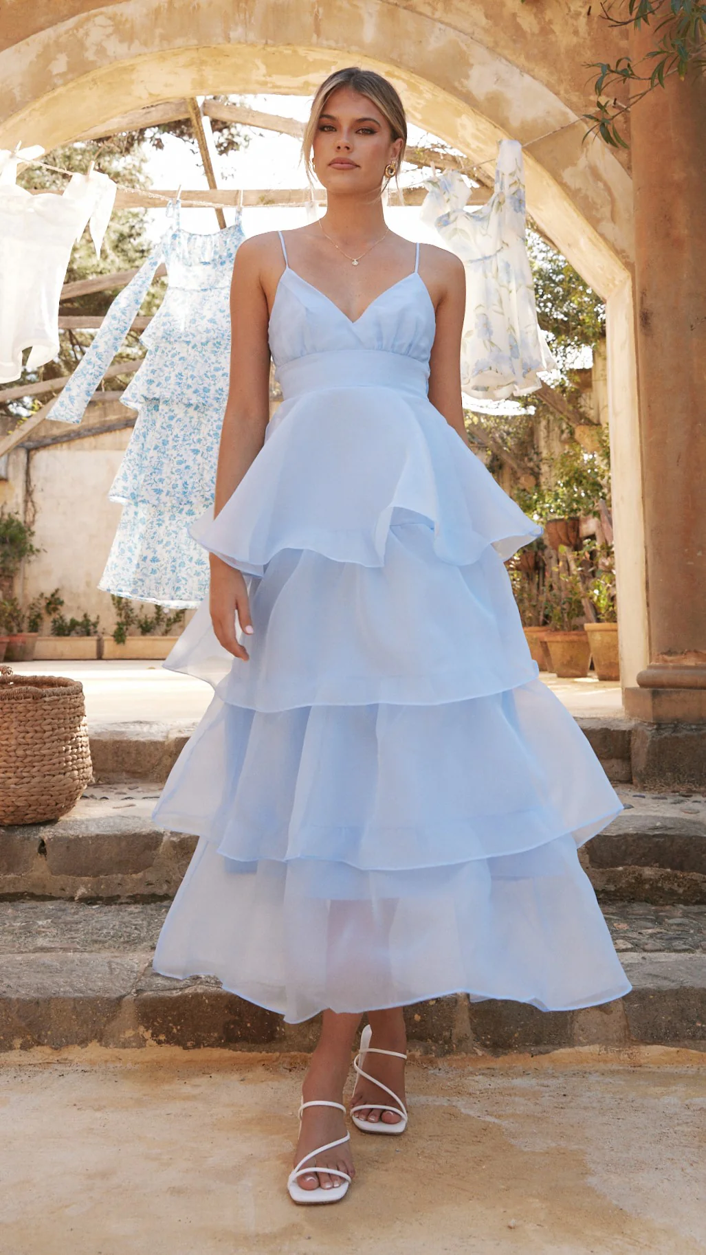 Shayla Maxi Dress - Blue - necksoother