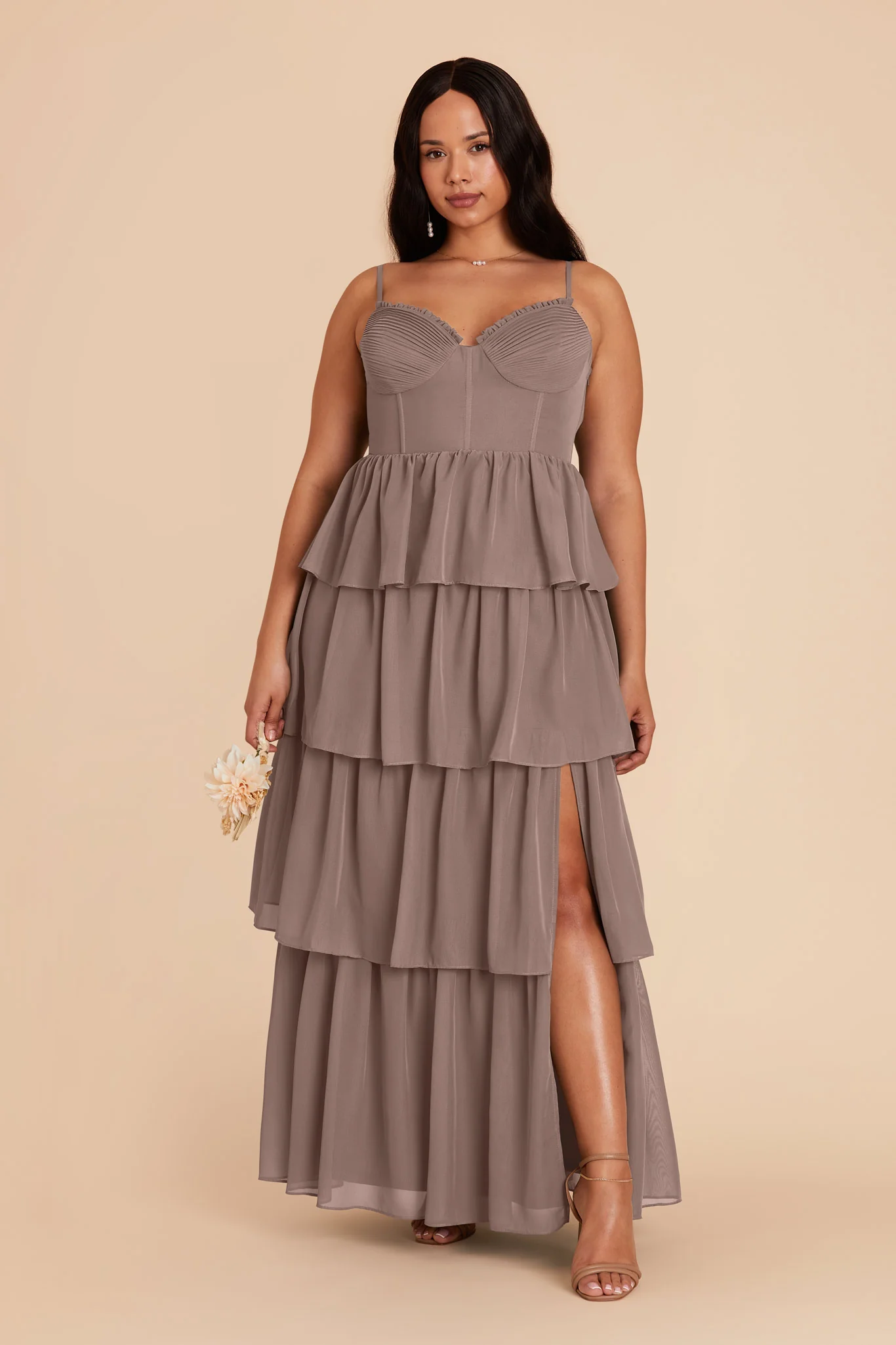 Lola Chiffon Dress - Toffee - necksoother