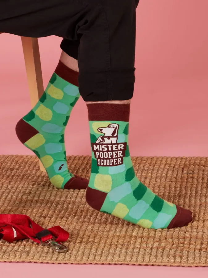 Mister Pooper Scooper Men's Crew Sock