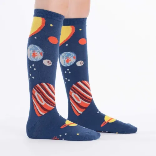 Kids Planets Knee High Socks