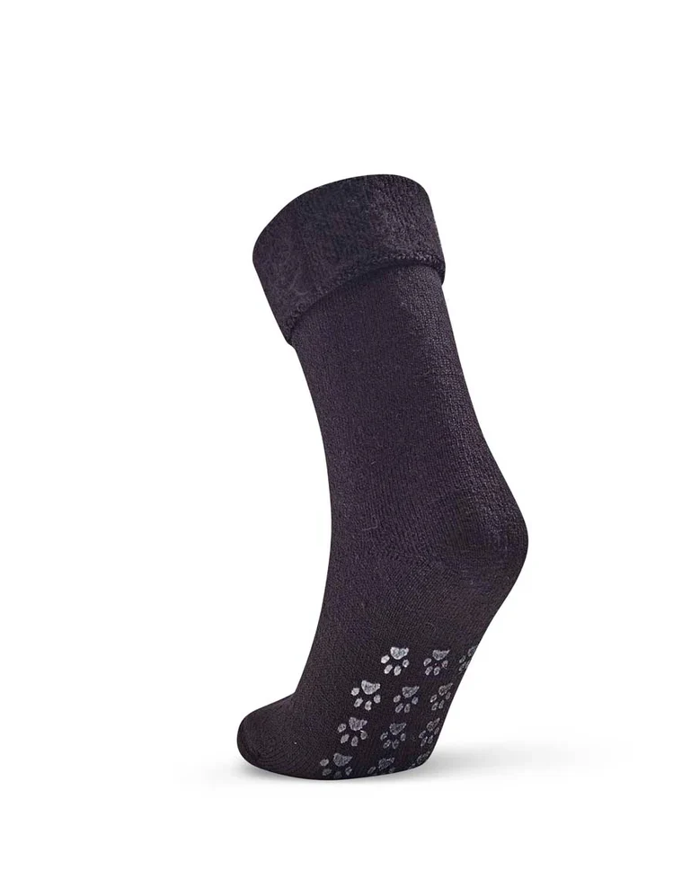 Black Bed Socks - Non Slip