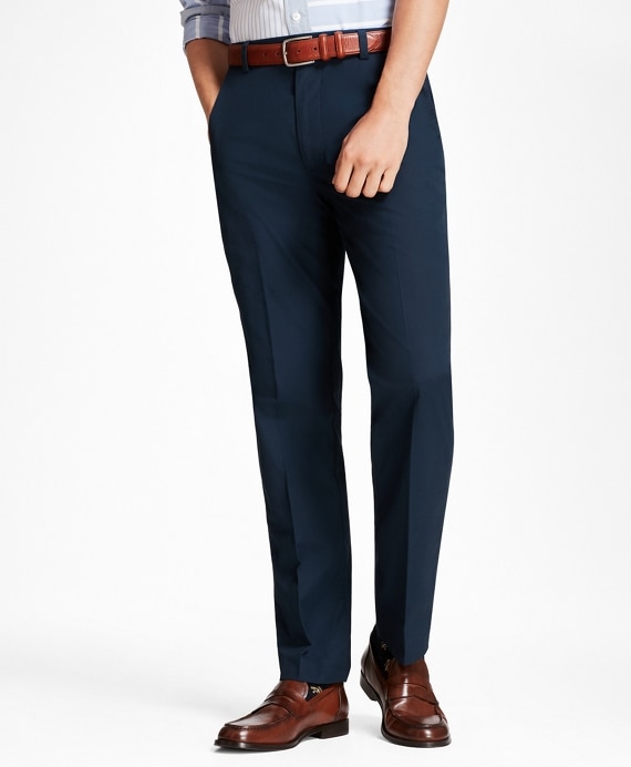 Clark Fit Supima&reg; Cotton Poplin Pants - Brooks Brothers Outlet