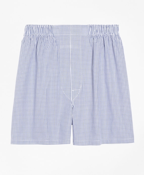 Slim Fit Small Check Boxers - Brooks Brothers Outlet