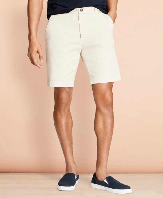 Stretch Cotton Twill Shorts - Brooks Brothers Outlet
