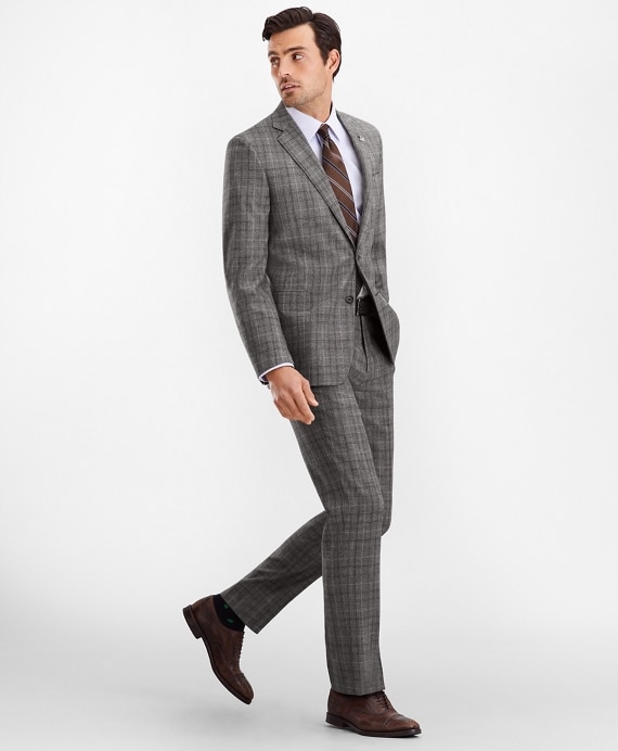 Regent Fit Glen Plaid 1818 Suit - Brooks Brothers Outlet