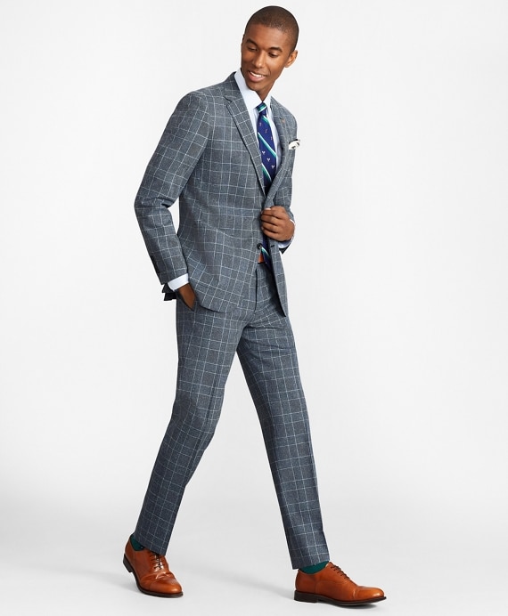 Milano Fit Combo Check 1818 Suit - Brooks Brothers Outlet