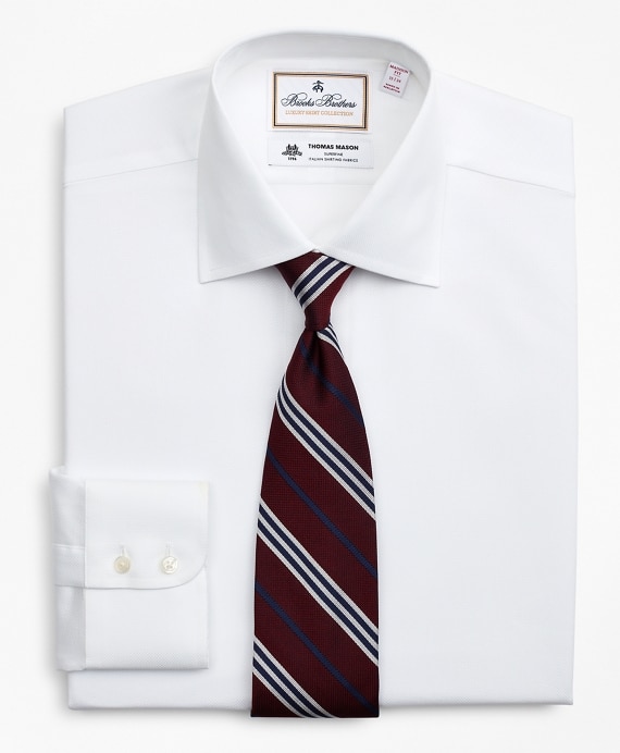 Luxury Collection Madison Classic-Fit Dress Shirt, Franklin Spread Collar Pique - Brooks Brothers Outlet