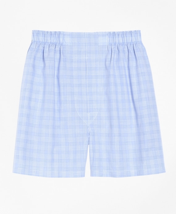 Slim Fit Glen Plaid Boxers - Brooks Brothers Outlet