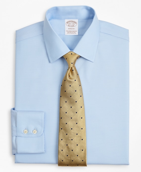 Stretch Soho Extra-Slim-Fit Dress Shirt, Non-Iron Twill Ainsley Collar - Brooks Brothers Outlet