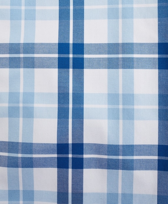 Stretch Milano Slim-Fit Sport Shirt, Non-Iron Check - Brooks Brothers Outlet