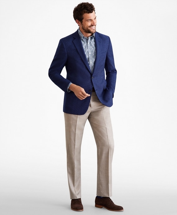 Regent Fit Hopsack Sport Coat - Brooks Brothers Outlet