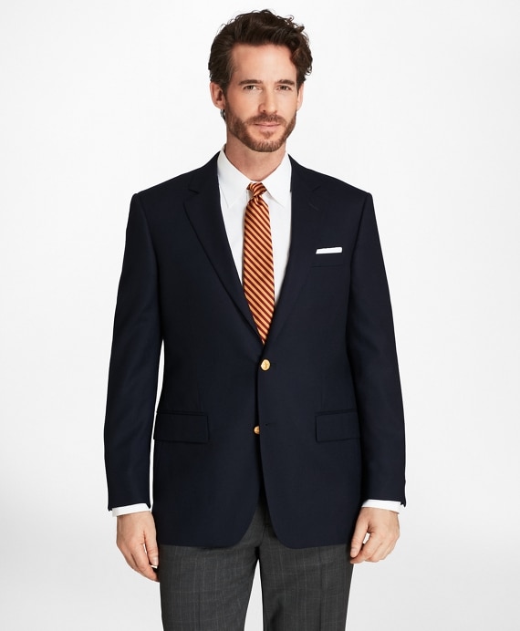 Madison Fit Doeskin Stretch Wool Blazer - Brooks Brothers Factory Outlet
