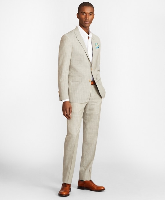 Milano Fit Stripe 1818 Suit - Brooks Brothers Factory Outlet