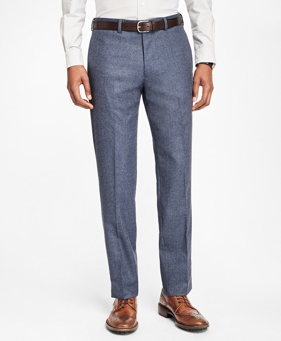 Milano Fit Stretch Flannel Trousers - Brooks Brothers Outlet