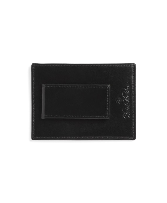 French Calf Card Case with Magnetic Clip - Brooks Brothers Outlet