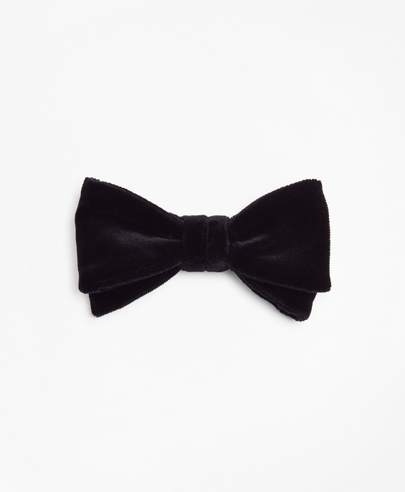 Velvet Pre-Tied Bow Tie - Brooks Brothers Outlet