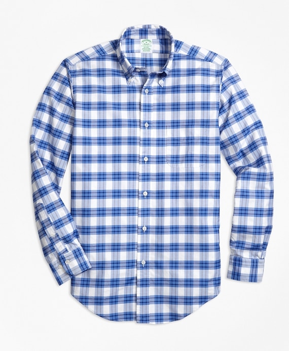 Milano Fit Oxford Plaid Sport Shirt - Brooks Brothers Outlet