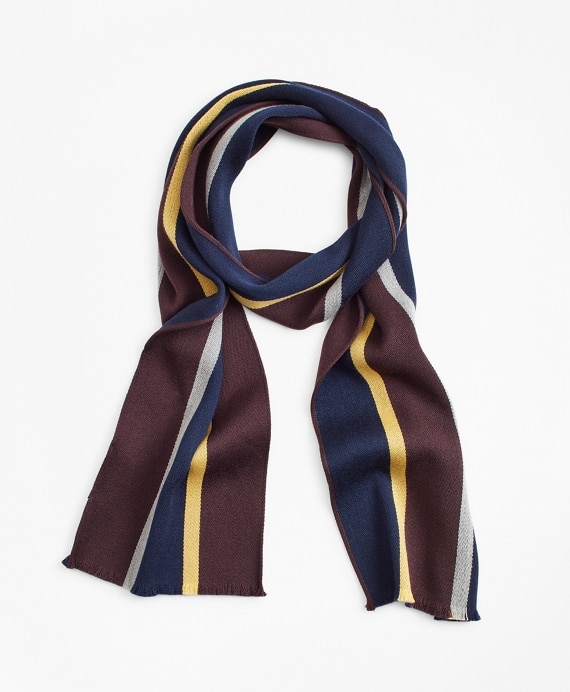 Rep Stripe Scarf - Brooks Brothers Outlet