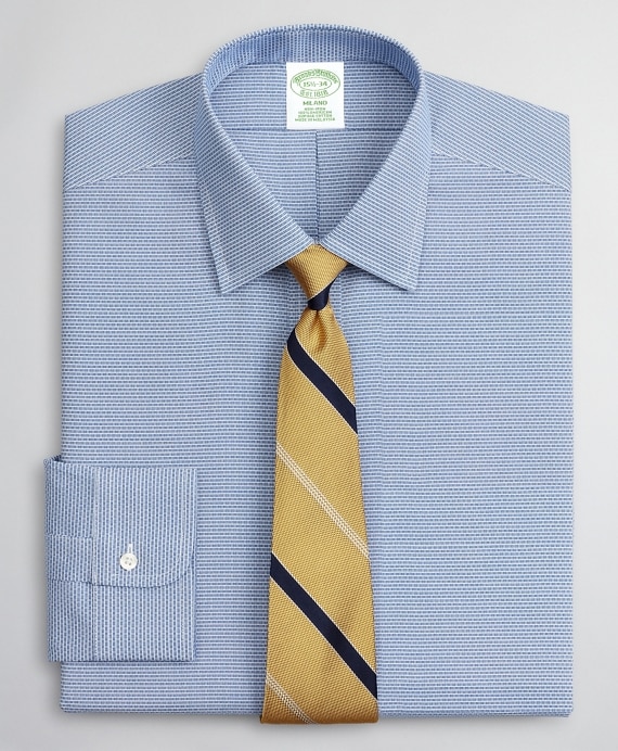 Milano Slim-Fit Dress Shirt, Non-Iron Dobby Ainsley - Brooks Brothers Outlet